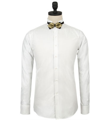 白色全棉男士商務長袖襯衫 白色全棉男士商務長袖襯衫