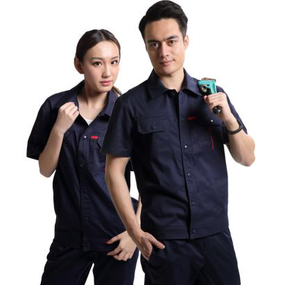 夏季時尚新款員工工作服定制細(xì)節(jié)圖